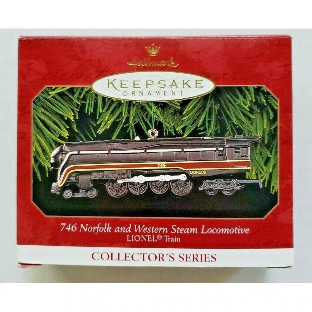 1999 Hallmark Keepsake Ornament 746 Norfolk & Western Steam Locomotive Lionel U5